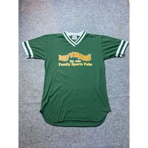 Vintage Beef o Bradys Shirt Mens Medium Green Softball Jersey Sports Pub Tee